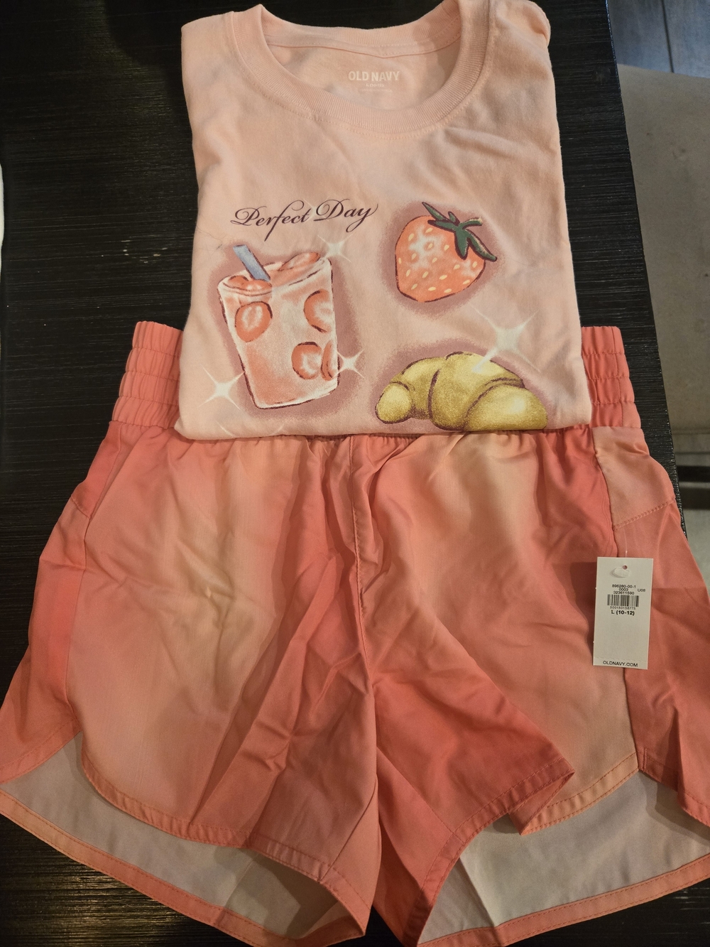 Old Navy Bundle - Girls Size 10-12, 3 Shirts, 1 Shorts, 1 Skort, Socks - NWT